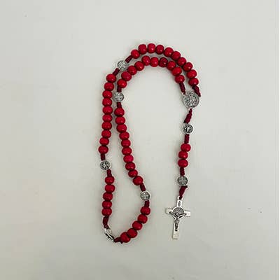 ST BENEDICT Wooden Rosary       (MOQ 4)