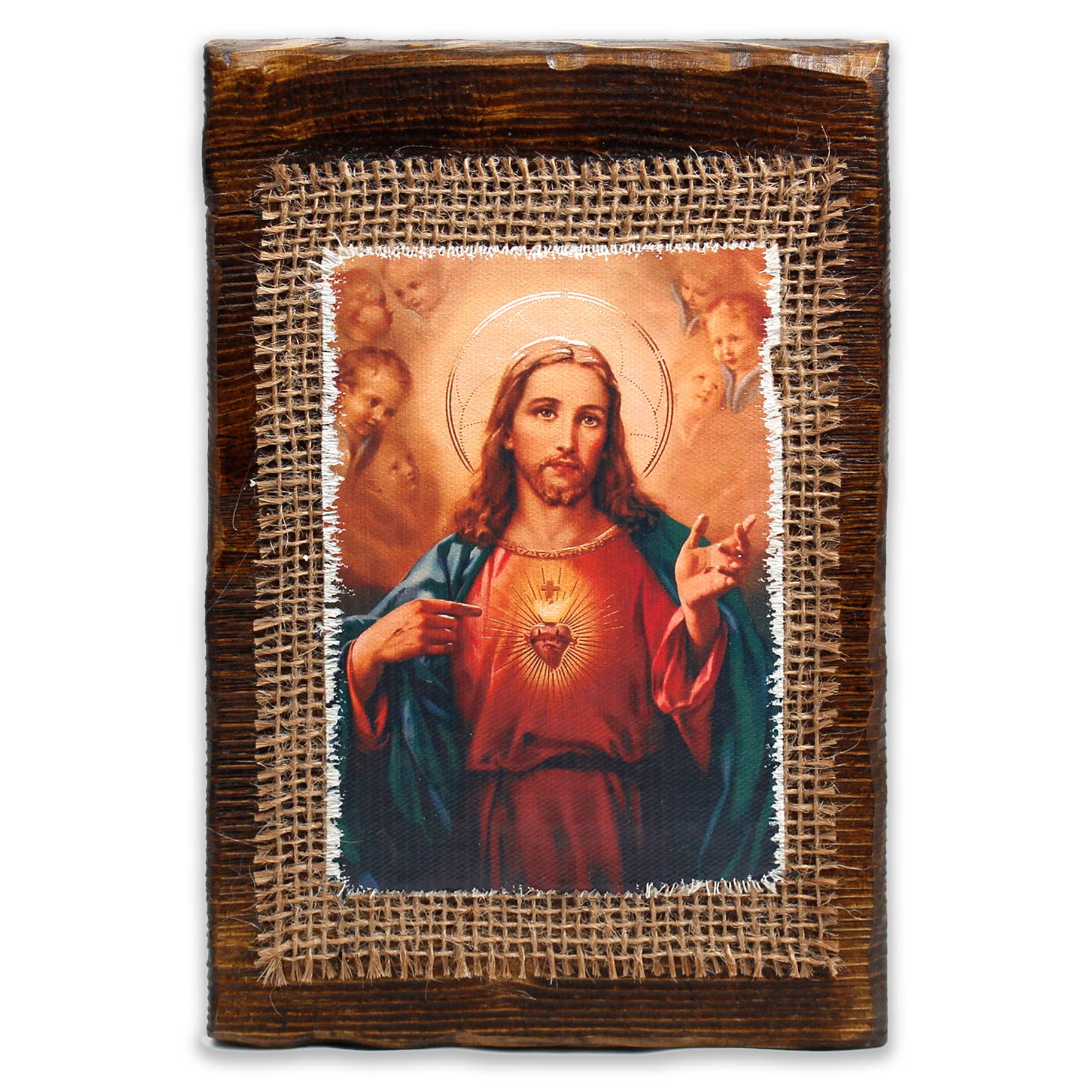 Sacred Heart of Jesus Retablo   (MOQ 1)