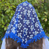 Little Flower Church Veil BLUE  60" x 22"      (MOQ 1)