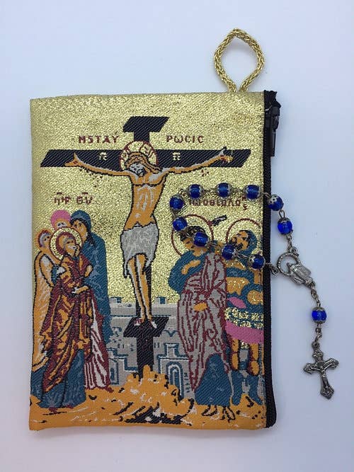 MD Rosary Pouch  – Crucifixion    (4" x 6")