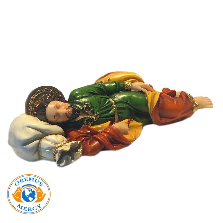 Sleeping St. Joseph -BASIC           (12″ x 4.75" x 2.75")