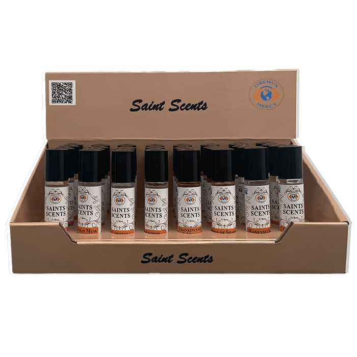 SAINTS SCENTS Counter Display 32 bottles