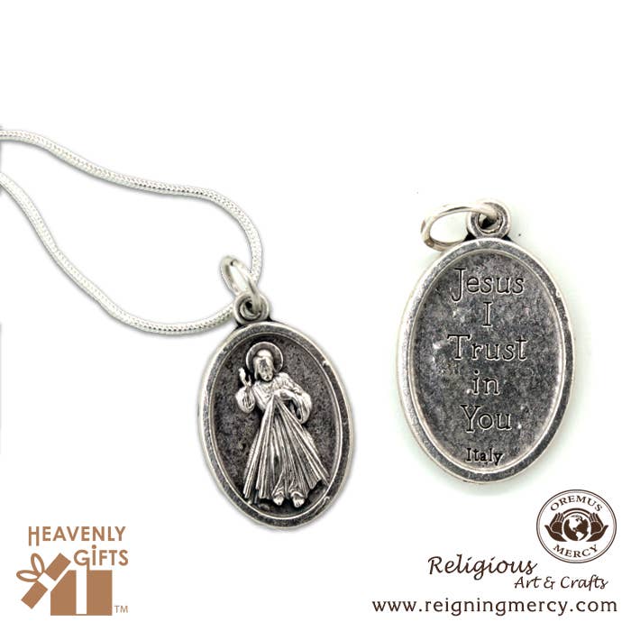 Medal  -Divine Mercy                      (1" x .5")