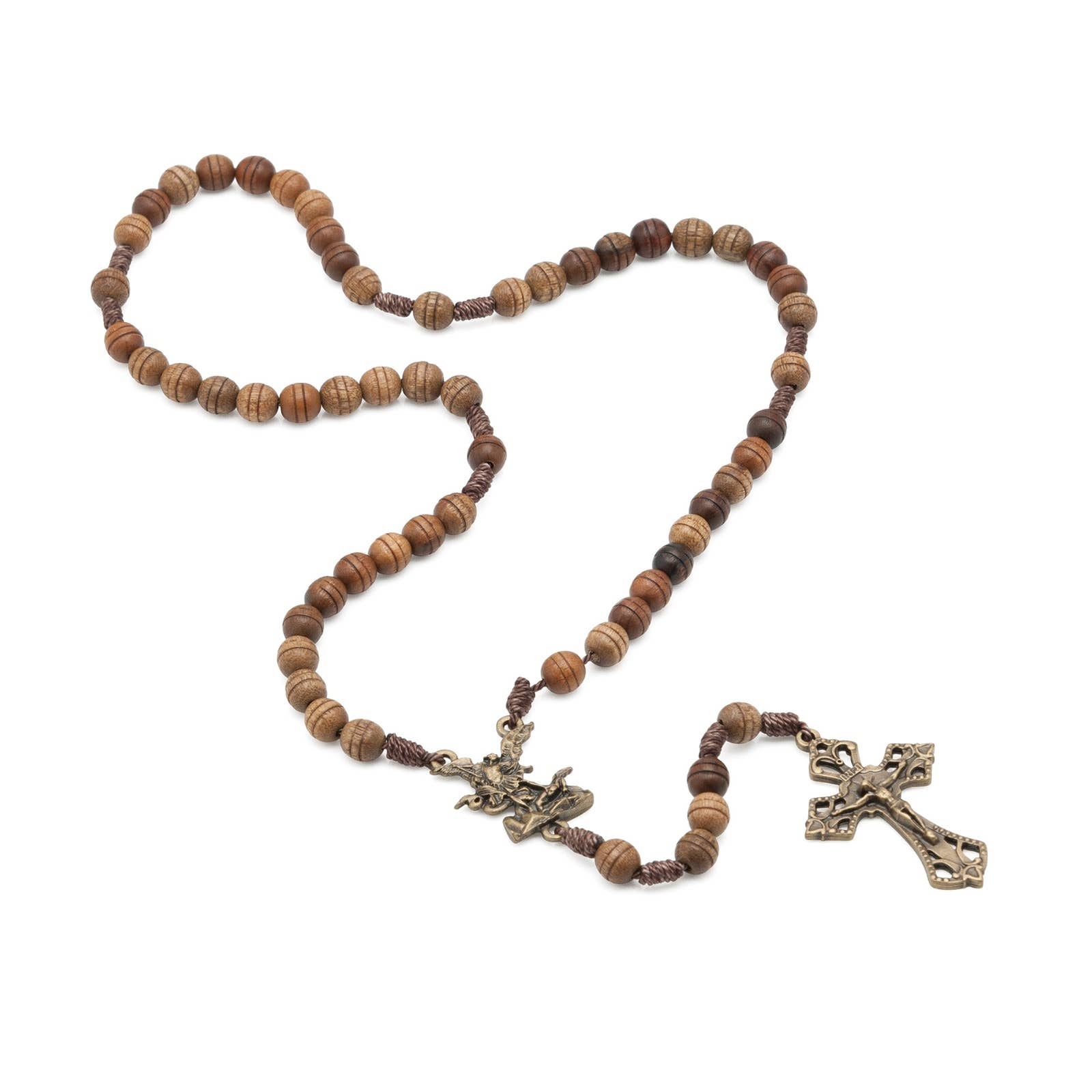 St Michael Wooden Rosary