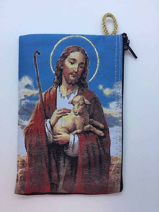 MD Rosary Pouch – The Good Shepherd     (4" x 6")