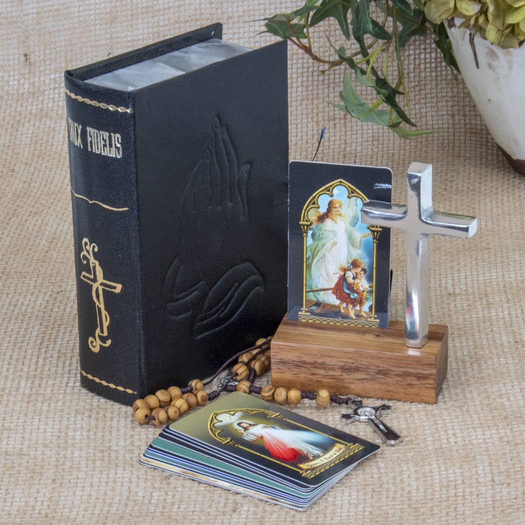 Portable Altar "Crux Fidelis" BLACK      (6.25" x 4.5" x 2")