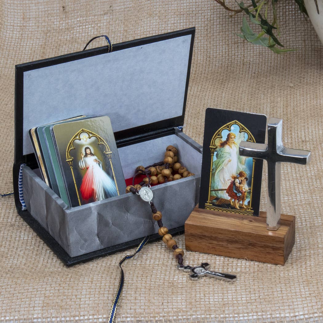 Portable Altar "Crux Fidelis" BLACK      (6.25" x 4.5" x 2")