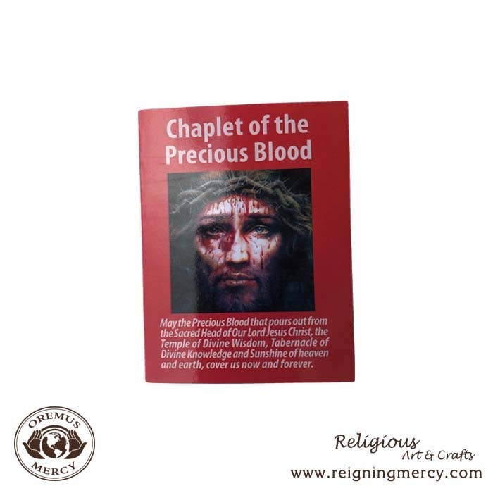 Chaplet of the Precious Blood Prayer Cards